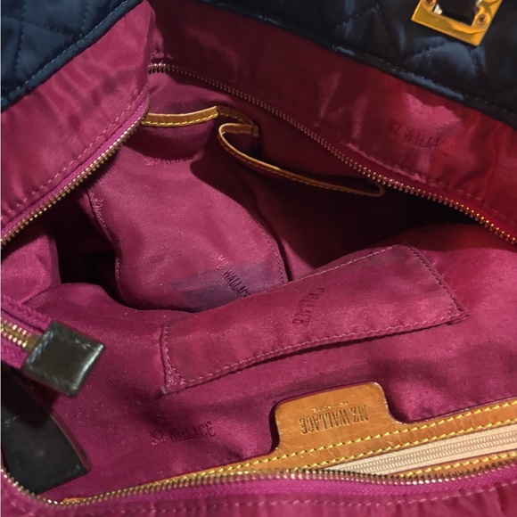 MZ Wallace navy blue nlyon satchel handbag - Picture 11 of 14